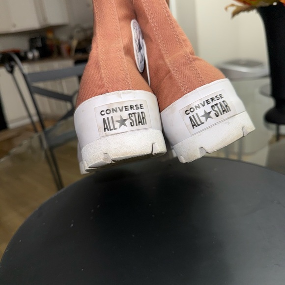 Converse High-Top Sneakers in Brown and White - Picture 12 of 14